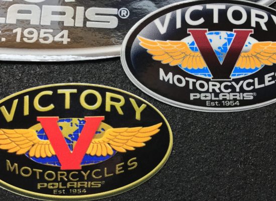 FREE SHIPPING! 10" Victory "OVAL" Logo Stickers by VicWrapz 